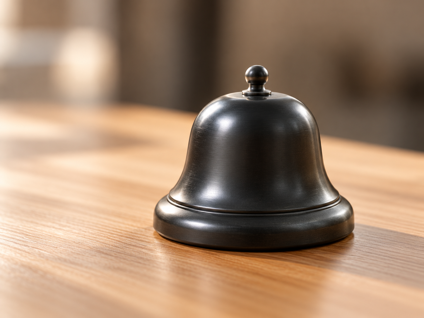 Cloche de notification sur un bureau